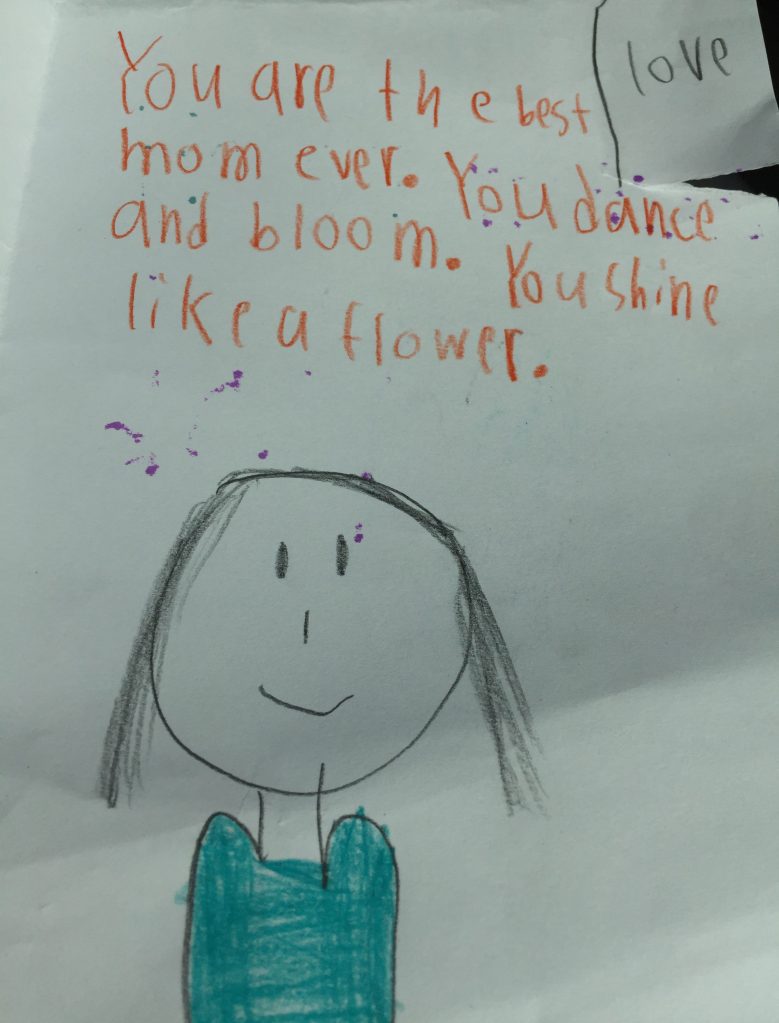 hand-made card for mom