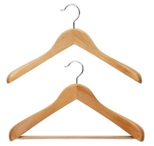 Superior natural wood hangers