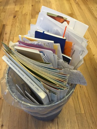 office desk trash can